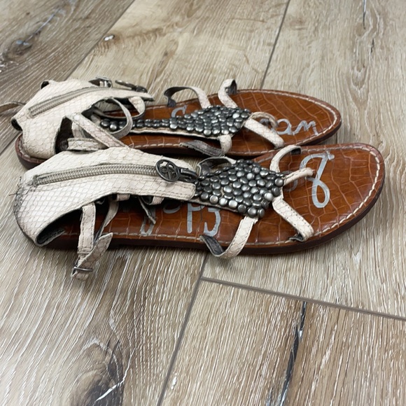 Sam Edelman Ginger Sandals Cream 7.5 - Picture 4 of 5